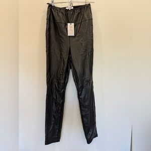WeWoreWhat. Black Faux Leather Leggings. NWT